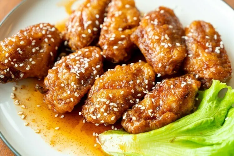 Sweet and spicy asian honey chicken