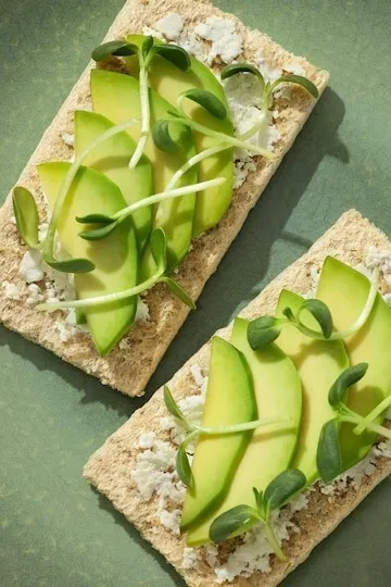 Avocado and cottage cheese toast