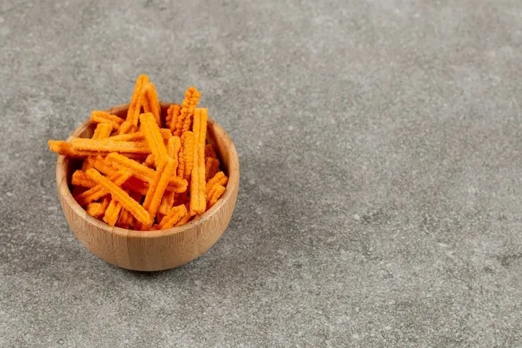 Baked sweet potato fries with garlic, paprika and parsley