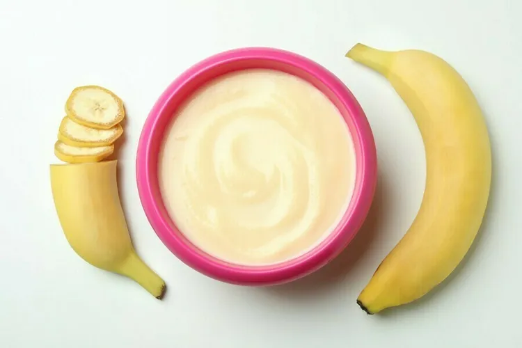 Banana peanut soft serve smoothie