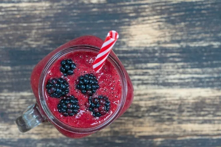 Coconut berry protein shake