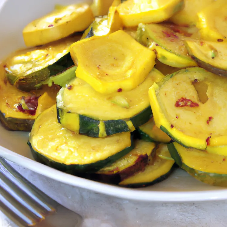 Bev's buttery sauteed yellow squash with onion