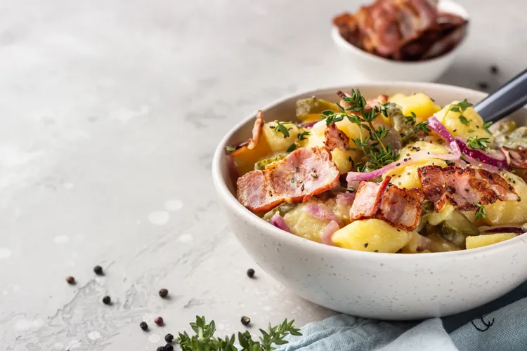 Bacon and rosemary breakfast potatoes