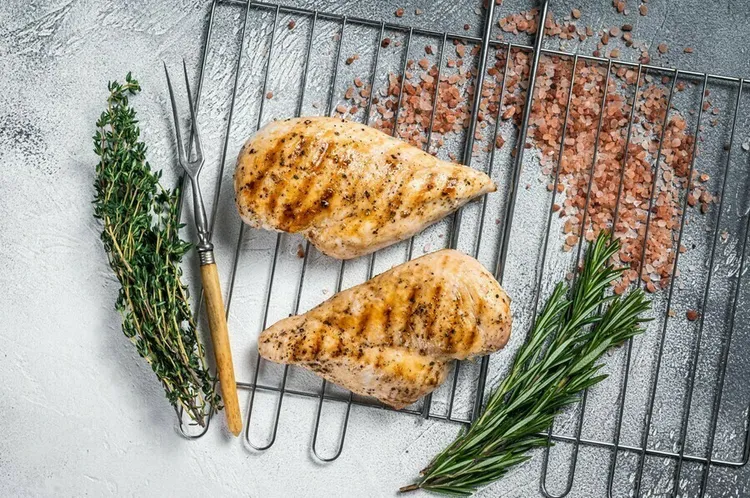 Rosemary and garlic broiled chicken breasts
