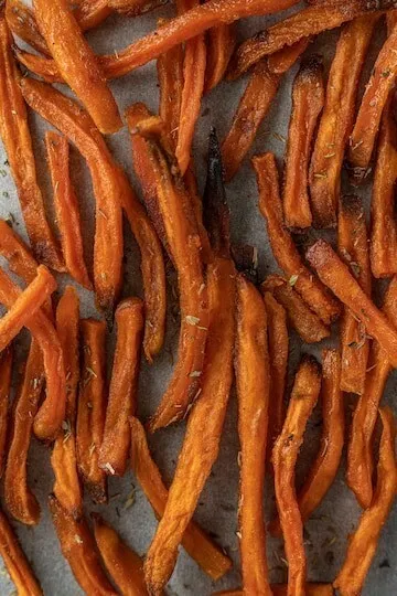 Maple-glazed candied sweet potatoes