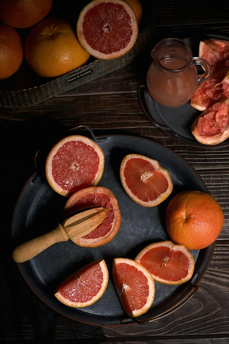 Caramelized broiled grapefruit