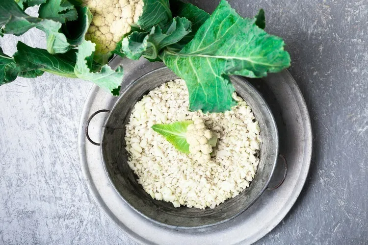 Lime-coriander cauliflower rice