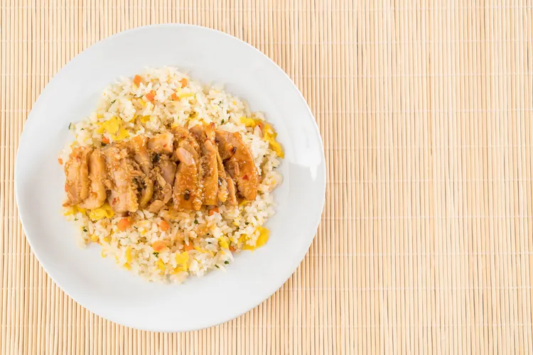 Chicken fajita rice bowl