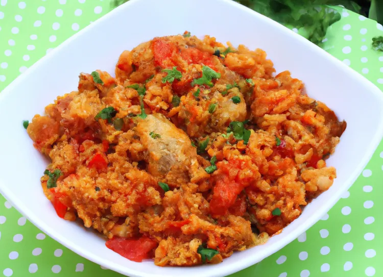 Chicken jambalaya with brown rice