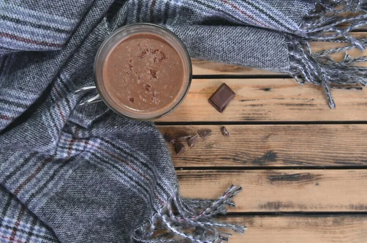 Chocolate peanut butter oatmeal protein power shake