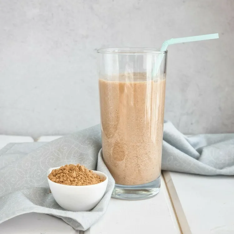 Chocolate peanut butter protein power shake