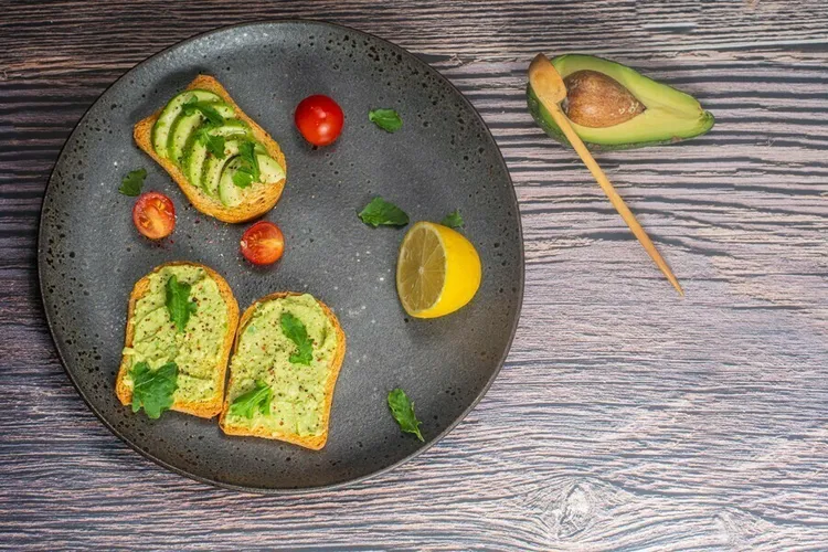 Avocado toast with multi-grain bread