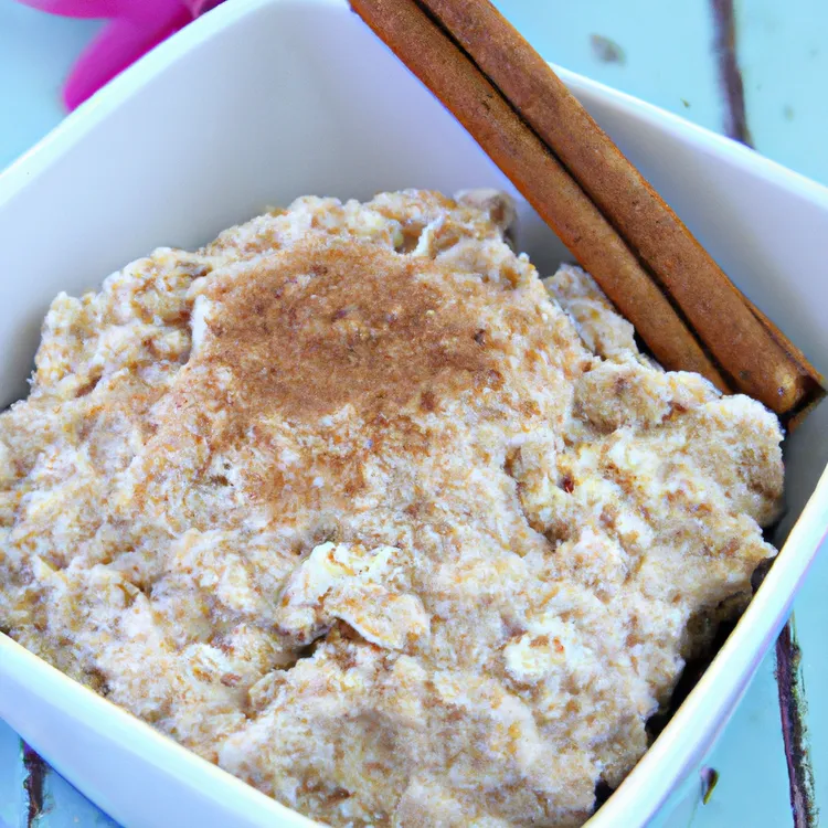 Coconut cinnamon oats with honey and coconut meat