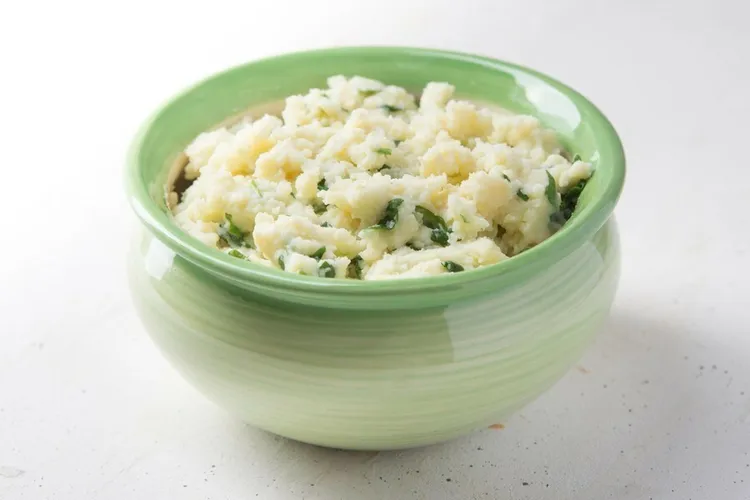 Colcannon with kale and onion