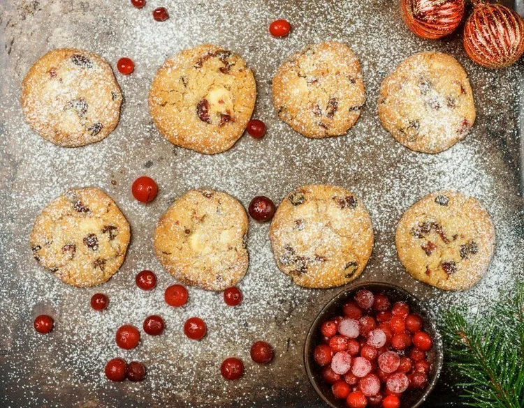 Cranberry-infused sugar cookies