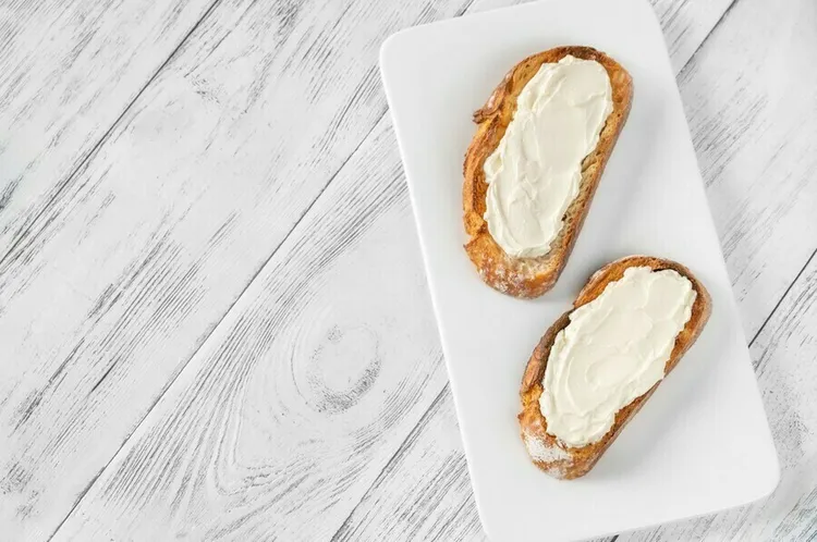 Cream cheese and honey multi-grain toast