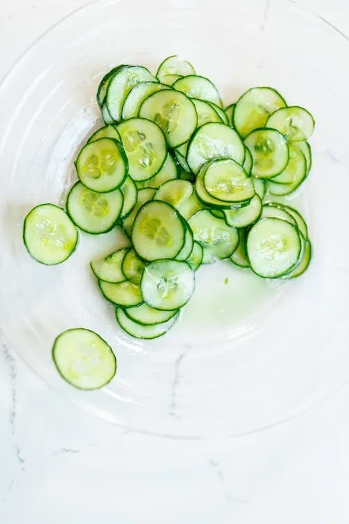 Cucumber slices