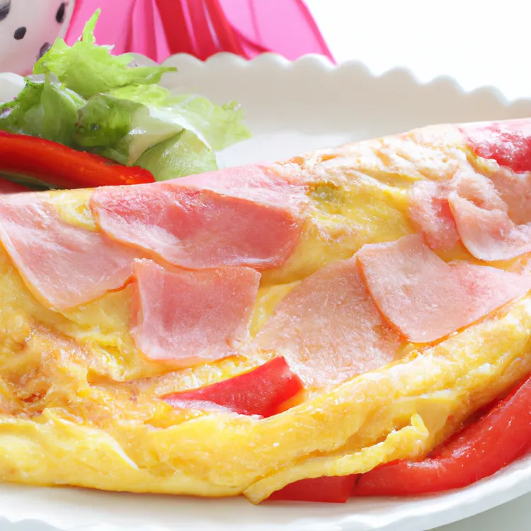 Denver omelet with ham, onion and red pepper