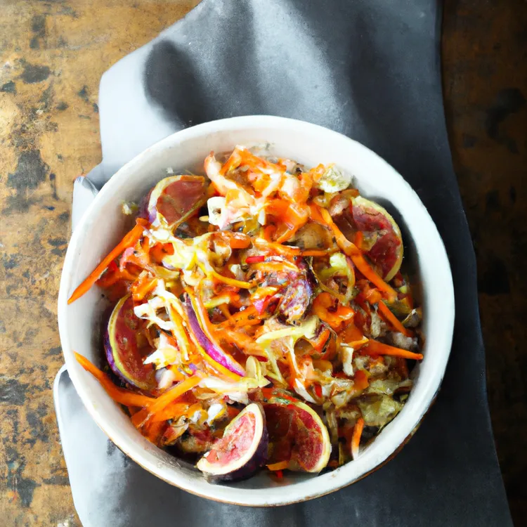 Fig and carrot slaw