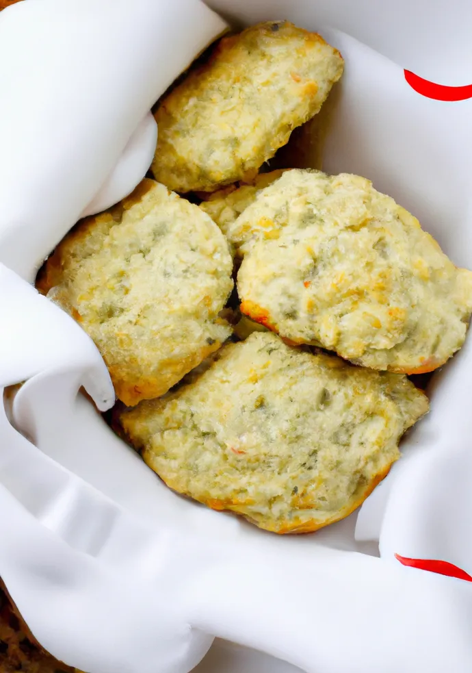 Goat cheese and parmesan drop biscuits