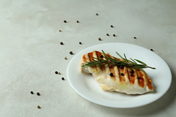 Rosemary grilled cod with garlic and onion