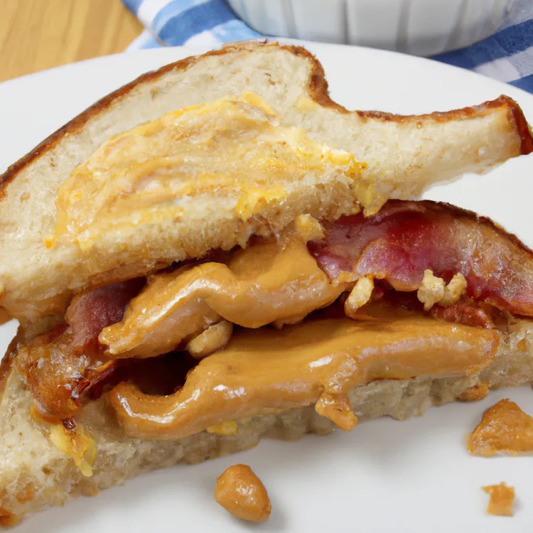 Peanut butter bacon sandwich