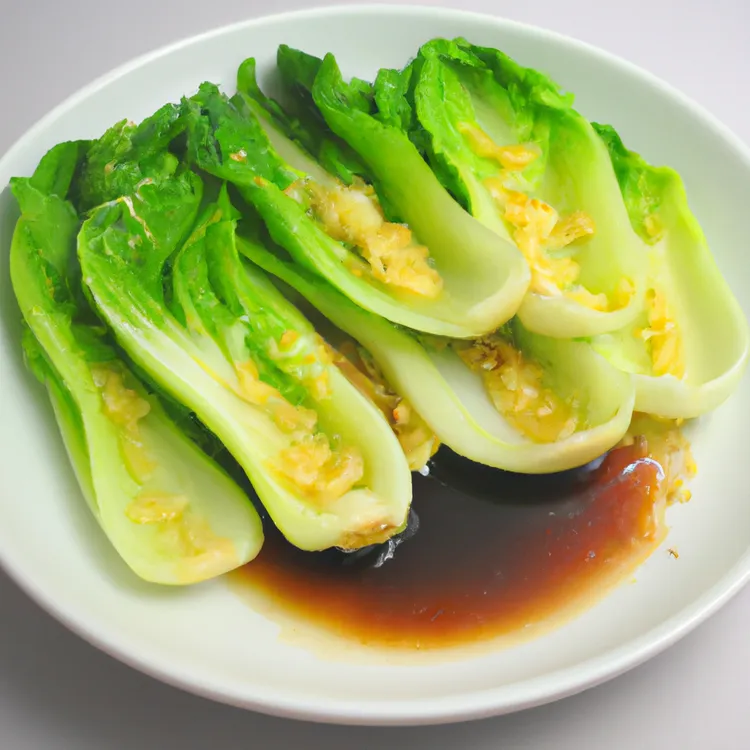Korean-style romaine salad with sesame butter and soy sauce