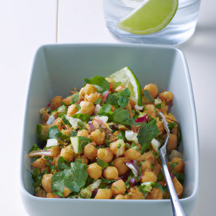 Lime and chickpea salad