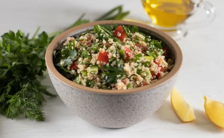 Mediterranean chicken quinoa salad
