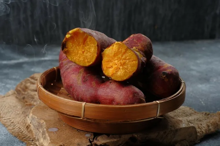 Microwaved sweet potato delight
