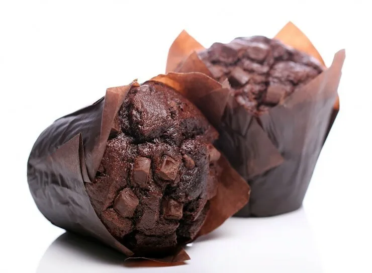 Rich chocolate candy muffins