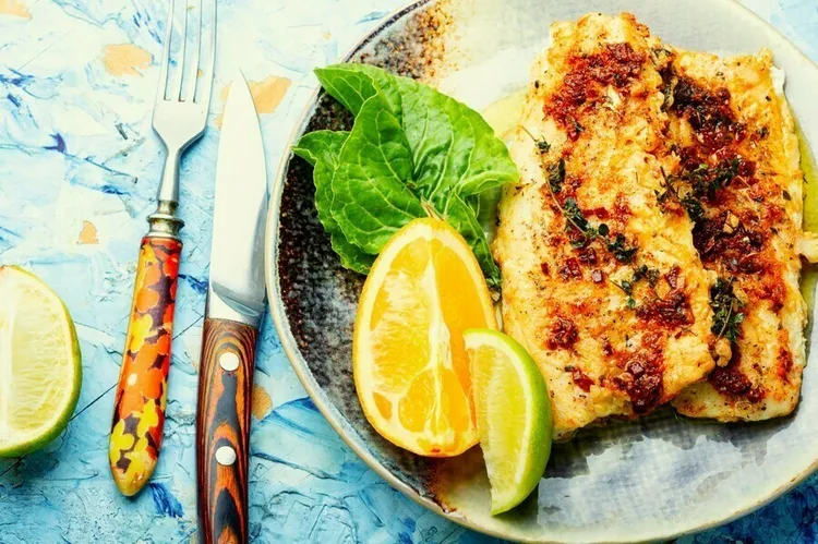 Tilapia with chile-lime butter sauce