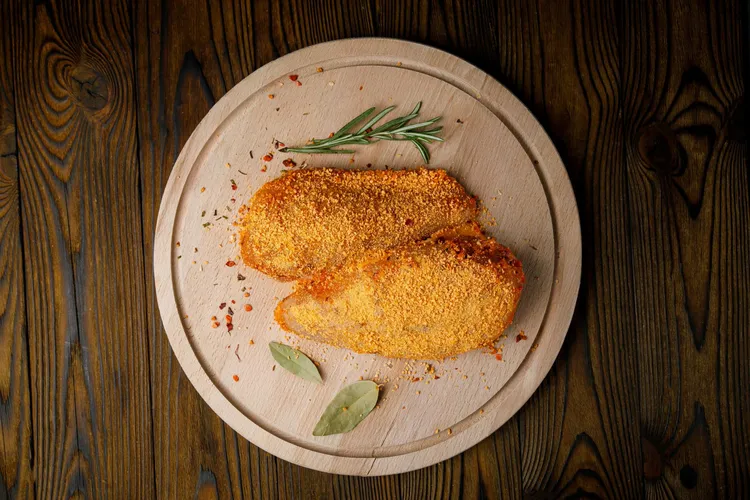 Parmesan-crusted chicken breasts