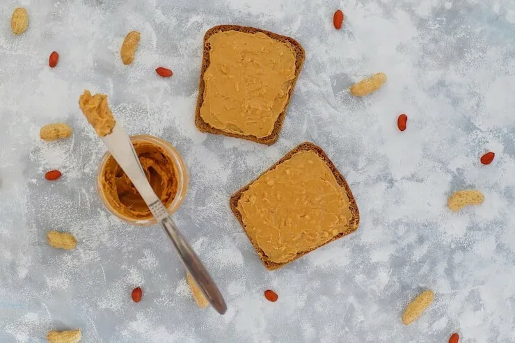 Peanut butter and honey toast