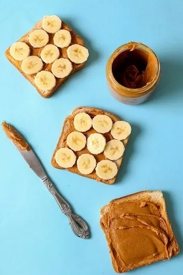 Honey peanut butter banana toast