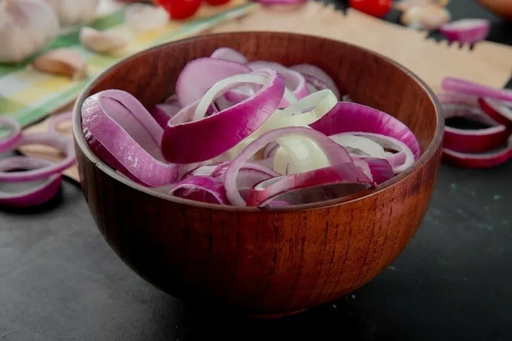 Cilantro-pickled red onions
