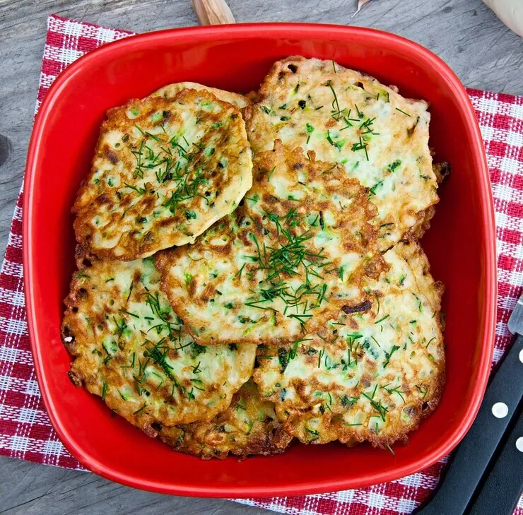 Garlic sweet potato rosti