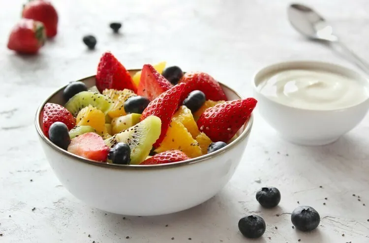 Protein-packed greek yogurt and fruit salad