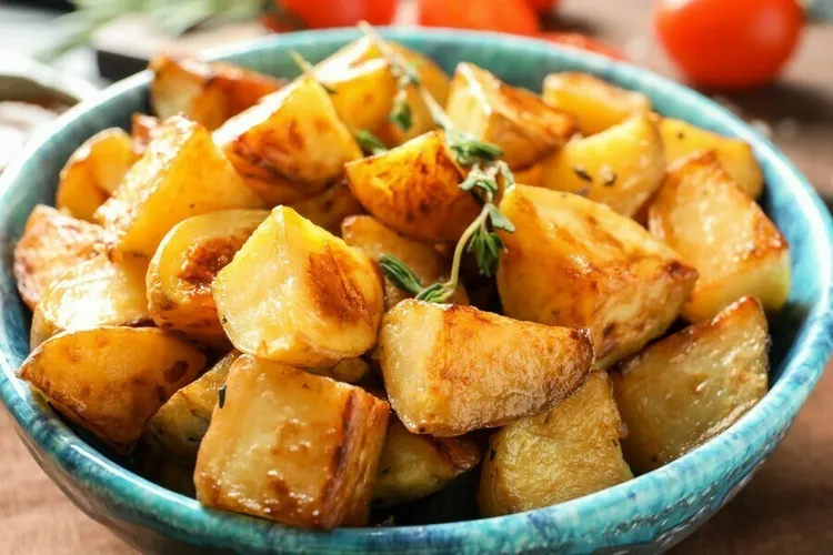 Roasted deviled potatoes