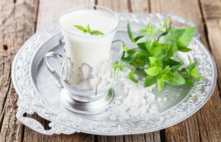 Spiced salted mint lassi
