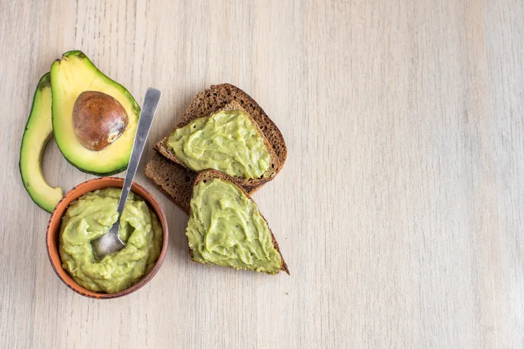 Avocado toast with chia and sunflower seeds
