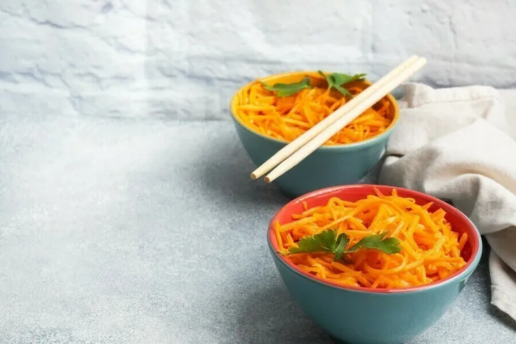 Sesame-honey sweet potato noodle stir-fry
