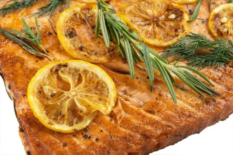 Citrus-fennel slow-roasted salmon with chiles