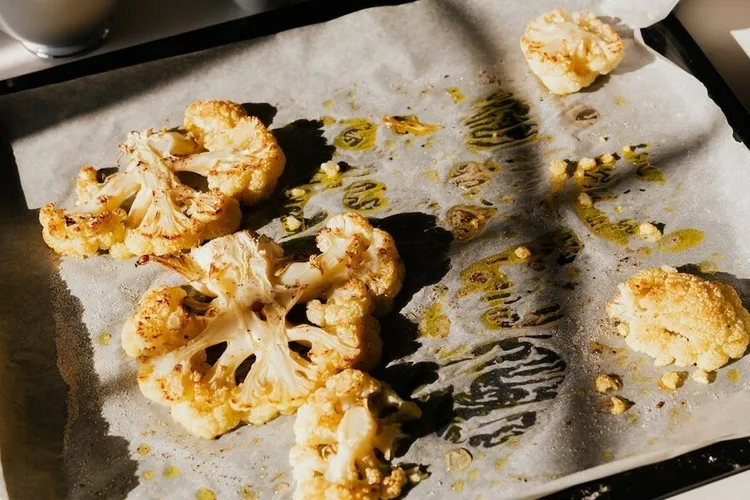 Cumin-turmeric spiced roasted cauliflower