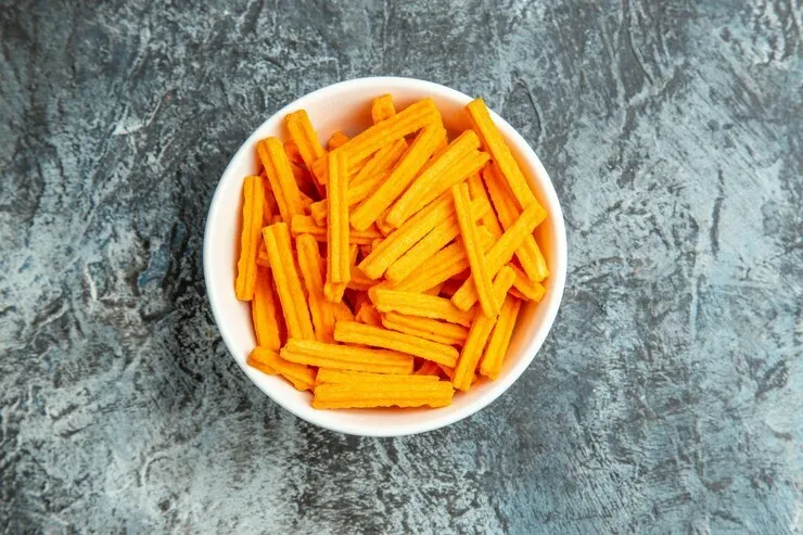 Sweet potato fries with olive oil and spices