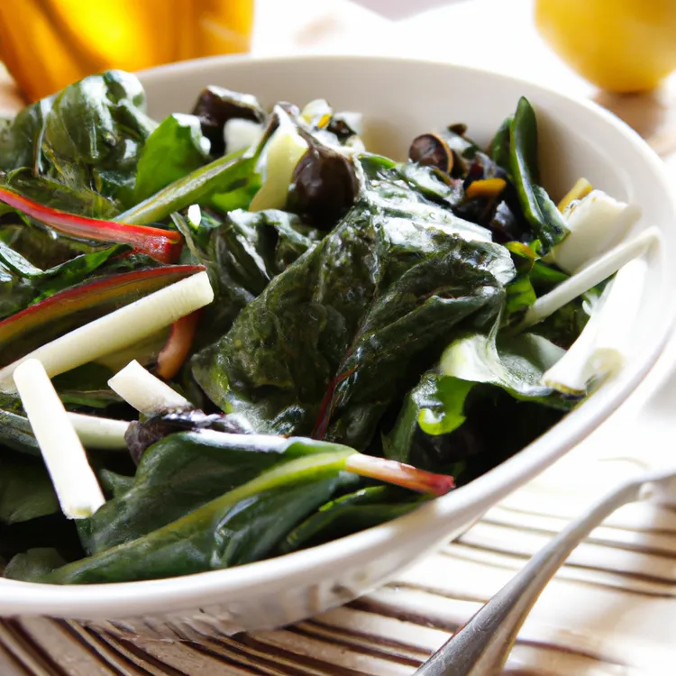 Swiss chard with olives, capers and rosemary