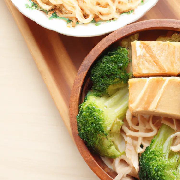 Tofu and broccoli pad see ew