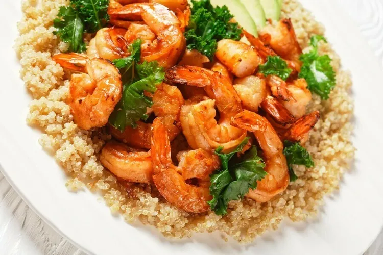 Shrimp and quinoa stir-fry