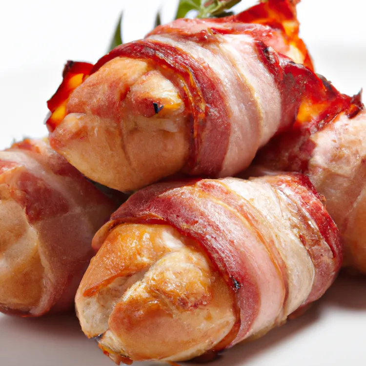 Bacon wrapped smoked gouda chicken breasts