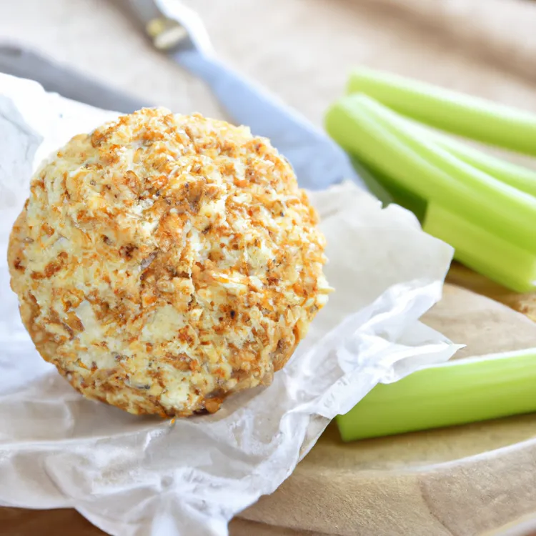 Cheese ball and celery